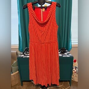 Maeve Red Printed Midi Dress
